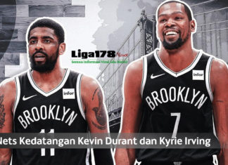 Kevin Durant dan Kyrie Irving Resmi Pindah ke Brooklyn Nets Kevin Durant, Kyrie Irving, Brooklyn Nets, NBA, Transfer