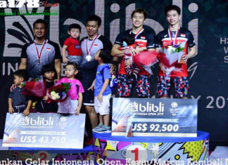 Pertahankan Gelar Indonesia Open, Kevin/Marcus Kembali Menang