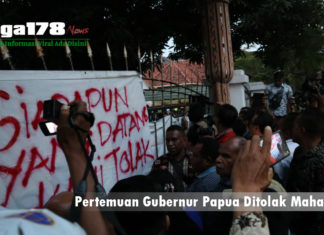 Pertemuan Gubernur Papua Ditolak Mahasiswa di Surabaya Lukas Enembe, Gubernur Papua, Mahasiswa, Liga178 News