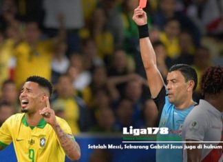 Setelah Messi, Sekarang Gabriel Jesus juga di hukum CONMEBOL