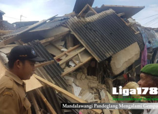 Mandalawangi Pandeglang Mengalami Gempa M 6,9