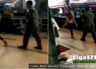Video Aksi Wanita Telanjang Dada di Mal Bekasi