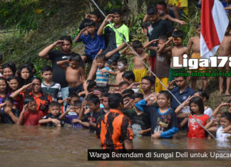 Menjalankan Upacara Kemerdekaan HUT RI di Sungai Deli