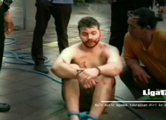 Bule Ausie Ngamuk tabrakkan diri ke mobil di Bali