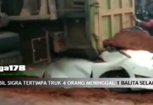 MOBIL SIGRA TERTIMPA TRUCK TANAH, 4 ORANG MENINGGAL DAN 1 BALITA SELAMAT Mobil Sigra, Kecelakaan, Truk, Liga178news