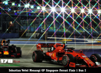 Sebastian Vettel Menangi GP Singapore Ferrari Finis 1 Dan 2
