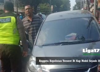 Anggota kepolisian terseret di kap mobil sejauh 200M Operasi Gabungan, Kepolisian, Insiden Tabrak, Polisi, Liga178 News