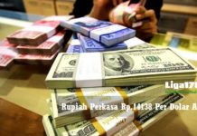 Rupiah Perkasa Rp 14.138 Per Dolar AS liga178news, rupiah, dolar, perdagangan