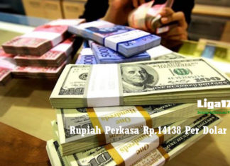 Rupiah Perkasa Rp 14.138 Per Dolar AS liga178news, rupiah, dolar, perdagangan