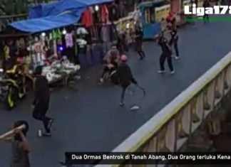 Dua Ormas Bentrok di Tanah Abang, Dua Orang terluka Kena Bacok Senjata Tajam, Tanah Abang, BPPKB, RS Tarakan, Jakarta Pusat, Liga178 News