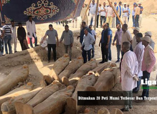 Ditmukan 20 Peti Mumi Terbesar Dan Terpenting Di Mesir