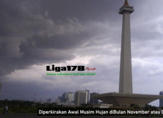 Diperkirakan Awal Musim Hujan diBulan November atau Desember