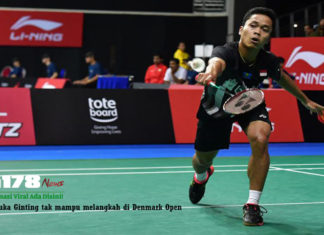 Antony Sinisuka Ginting tak mampu melangkah di Denmark Open