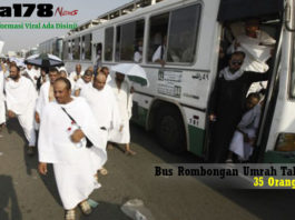 kecelakan, bus rombongan Umrah, Madinah, Liga178 News