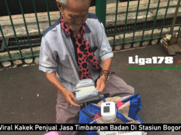 Viral Kakek Penjual Jasa Timbangan Badan Di Stasiun Bogor