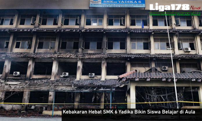 kebakaran, Yadika 6, Belajar Mengajar, Ruang Aula, Liga178 News