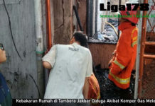 Kebakaran Rumah di Tambora Jakbar Diduga Akibat Kompor Gas Meledak Kebakaran, Jembatan Besi, Tambora, Liga178 News