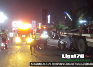Kemacetan Panjang Tol Bandara Soekarno-Hatta Akibat Kecelakaan Tol Bandara Soetta, Macet, Bandara Soekarno Hatta, Kecelakaan, Liga178 news