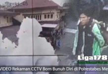 VIDEO Rekaman CCTV Bom Bunuh Diri di Polrestabes Medan