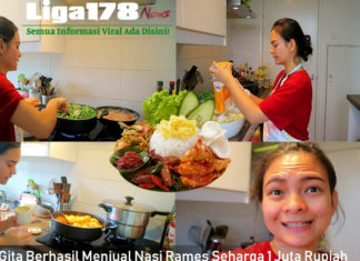 Nanda Gita Berhasil Menjual Nasi Rames Seharga 1 Juta Rupiah