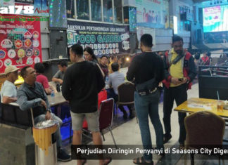 Perjudian Diiringin Penyanyi di Seasons City Digerebek Seasons City, Penggerebekan Judi, Judi Batu Goyang, Polda Metro Jaya, Omset Besar, Liga178 News
