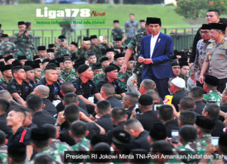Presiden RI Jokowi Minta TNI-Polri Amankan Natal dan Tahun Baru Natal, Tahun Baru, Jokowi, Polri dan Tni, Liga178 News