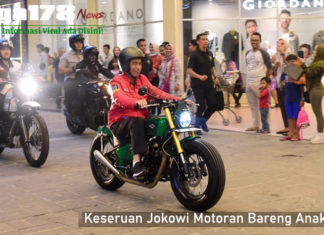 Keseruan Jokowi Motoran Bareng Anaknya LigaNews178, Joko Widodo (Jokowi), Indonesia, Gibran Rakabuming Raka, Kaesang, Blusukan, Motoran