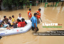 Banjir Menggenangi Perumkiman Warga, 7967 Warga Terdampak Banjir, terdampak banjir, kecamatan, Liga178 news
