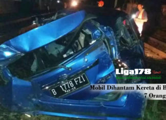 Mobil Dihantam Kereta di Bekasi, 7 Orang Tewas Kecelakaan maut, RSUD, kecelakaan kereta, Liga178 News