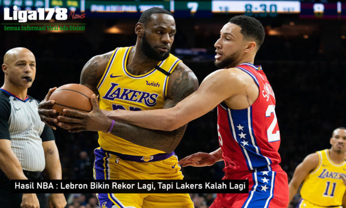 Hasil NBA : Lebron Bikin Rekor Lagi, Tapi Lakers Kalah Lagi