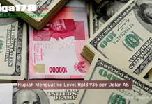 Rupiah Menguat ke Level Rp13.935 per Dolar AS Rupiah Menguat ke Level Rp13.935 per Dolar AS