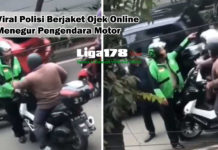Viral Polisi Berjaket Ojek Online Menegur Pengendara Motor polisi berjaket ojek online, pengendara sepeda motor, Kapospol, Liga178 News