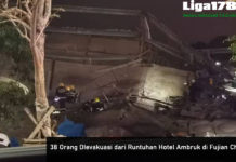 38 Orang DIevakuasi dari Runtuhan Hotel Ambruk di Fujian China Virus Corona, Hotel Xinjia, Berita Xinhua, Liga178 News