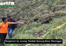 Tergelincir ke Jurang, Pendaki Gunung Batur Meninggal Tergelincir ke Jurang, Pendaki Gunung Batur Meninggal