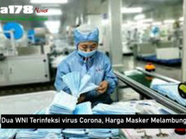 Dua WNI Terinfeksi virus Corona, Harga Masker Melambung