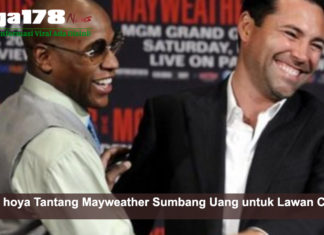De La hoya Tantang Mayweather Sumbang Uang untuk Lawan COVID De La hoya Tantang Mayweather Sumbang Uang untuk Lawan COVID