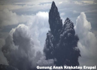 Gunung Anak Krakatau Erupsi