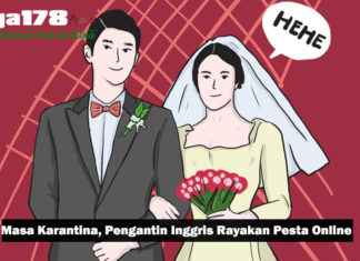 Masa Karantina, Pengantin Inggris Rayakan Pesta Online Masa Karantina, Pengantin Inggris Rayakan Pesta Online