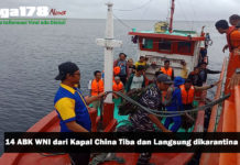 14 ABK WNI dari Kapal China Tiba dan Langsung dikarantina 14 ABK WNI dari Kapal China Tiba dan Langsung dikarantina